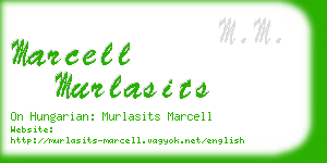 marcell murlasits business card